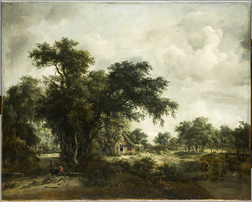 La Ferme dans les bois, de Meindert Hobbema (1662).