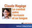 CD Gallimard - Claude Hagège CD Gallimard - Claude Hagège