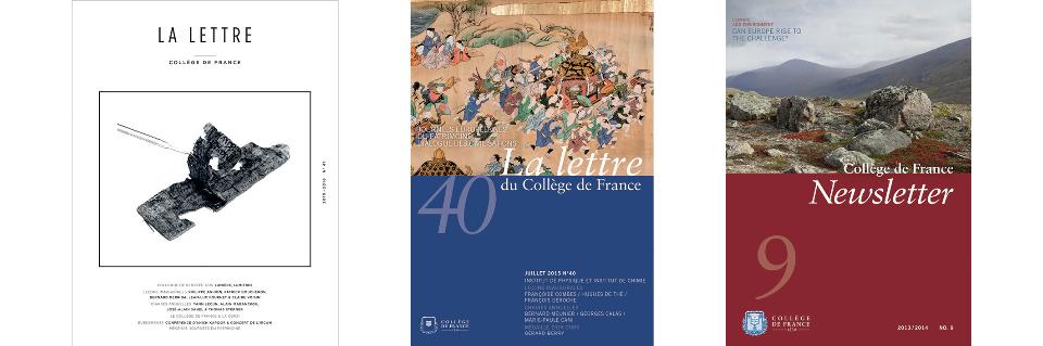 Bandeau Lettre du Collège de France Bandeau Lettre du Collège de France