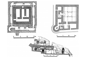 Plan du château de Chil’khudzhra (6e-7e siècles) 