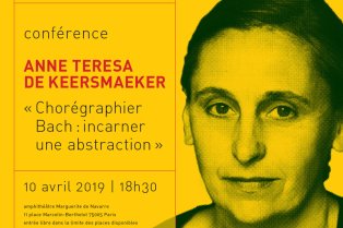Affiche conférence Anne Teresa De Keersmaeker