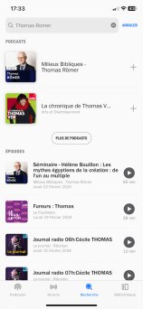 Appli Radio France - Rechercher
