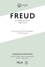 Freud au Collège de France Freud au Collège de France