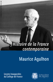 Couverture e l'édition numérique de la leçon inaugurale de Maurice Agulhon