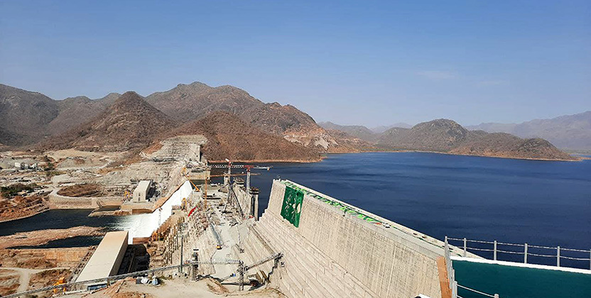 Grand-barrage-de-la-Renaissance-éthiopienne-(GERD)-or-ethiopian-dam-on-the-blue-nile