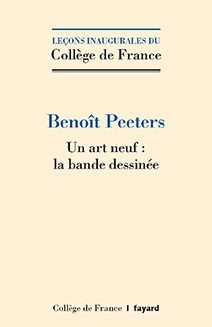 Couverture de l'édition imprimée de la leçon inaugurale de Benoît Peeters