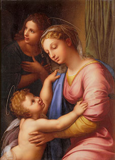 Peinture : La Sainte Famille, Constantin Abraham (1785-1855) d’après Raphaël