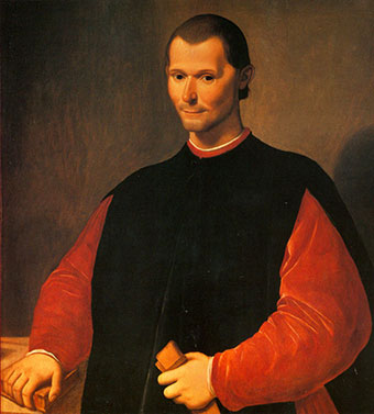 Portait posthume de Machiavel par Santi di Tito, au Palazzo Vecchio de Florence