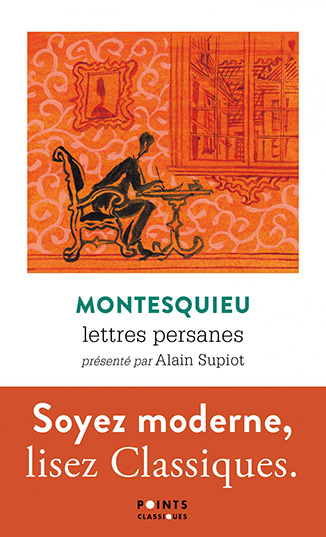 Couverture du livre "Montesquieu. Lettres persanes" présenté par Alain Supiot