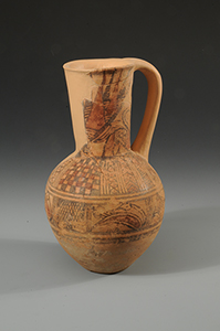 Philistine lotus-decorated jug from Azur