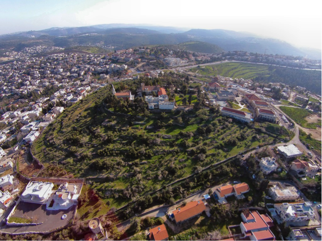 Vue aérienne du site de Kiriath-Jearim