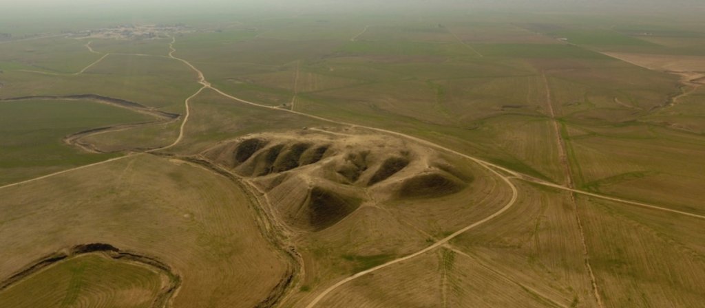 Vue de la plaine entourant le site de Bash Tapa, Kurdistan irakien