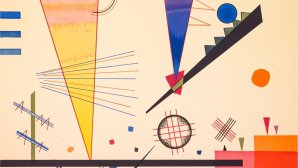 Fromes géométriques colorées (détail du tableau de Vassily Kandinsky, Structure joyeuse, 1924)