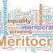 Nuage de mots sur la « méritocracie »