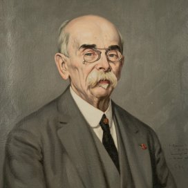 Portrait of Arsène d'Arsonval, painted by Edgar-Adrien-Jean Aillet, 1883-1959