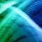 Ondes bleues et vertes