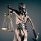 Statuette representing Justice, from behind