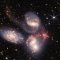 Quintet de Stephan, un groupe de cinq galaxies en interaction © Crédit photo : HANDOUT/NASA/AFP