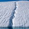 Split ice floe