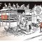 Drawing published in the "International New York Times"