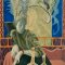 Painting of a woman sitting on a sofa