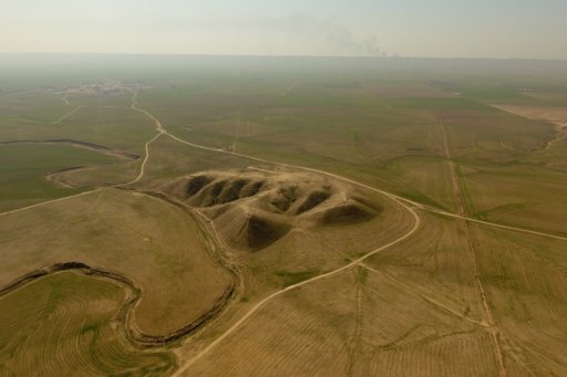 Vue de la plaine entourant le site de Bash Tapa, Kurdistan irakien