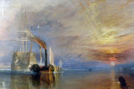 J. M. W. Turner, The Fighting Temeraire tugged to her last berth to be broken up, 1838