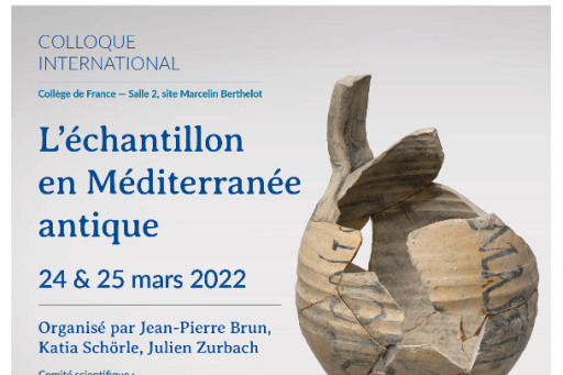 Affiche colloque "L'échantillon en méditerranée antique"