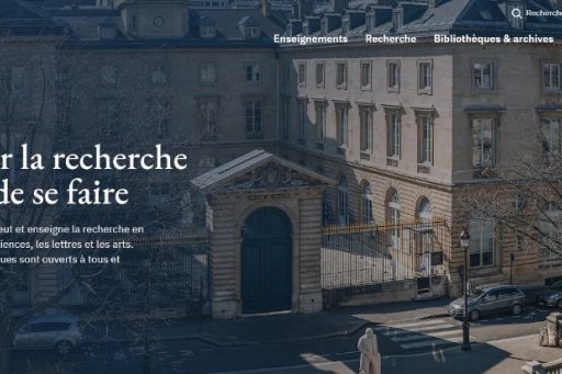 Page d'accueil nouveau site