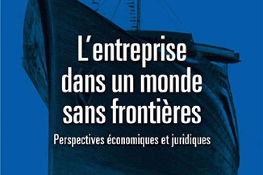 Couverture de l'édiotn imprimée "L'entretprise dans un monde sans frontières" sous la direction d'Alain Supiot