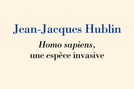 Couverture de l'édition imprimée de Jean-Jacques Hublin