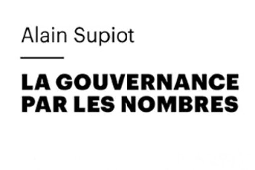 Cover of Alain Supiot's "Governance by numbers" edition