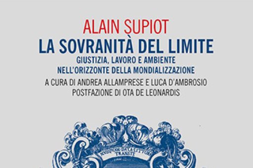 Couverture de l'édition imprimée du livre "Souveraineté de la limite" d'Alain Supiot