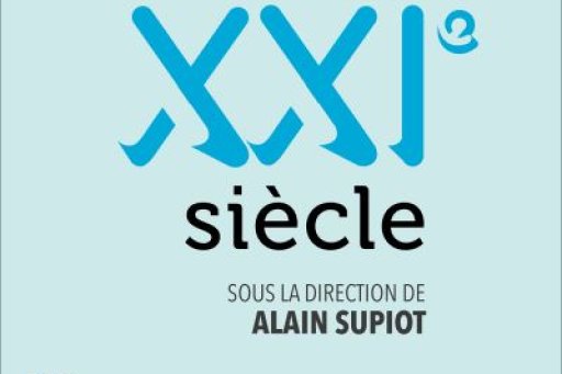 Cover of Alain Supiot's book "Le travail au XXIe siècle" (Work in the 21st century)