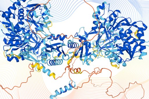 Protein structures representing AlphaFold data