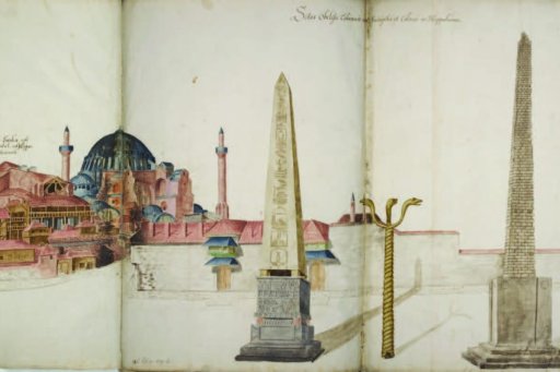 Les monuments de l’Hippodrome. Album Freshield 1574, fol° 20