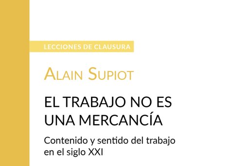 Cover of the digital edition of Professor Alain Supiot's closing lesson in Spanish