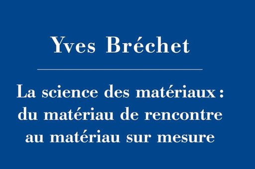 Couverture de l'édition imprimée de la leçon inaugurale du Pr Yves Bréchet