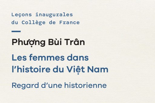 Couverture de l'édition imprimée de la leçon inaugurale de la Pr Phượng Bùi Trân