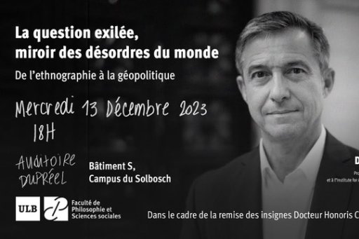 Conférence de Didier Fassin à l'ULB