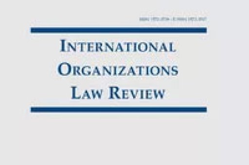 Cover of the "International Organizations Law Review" magazine