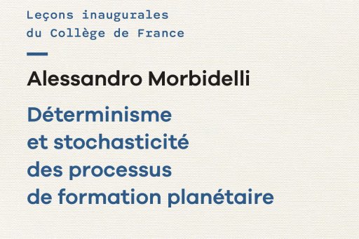 Couverture de l'édition imprimée de la leçon inaugurale du Pr Alessandro Morbidelli