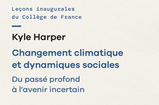 Couverture de l'édition imprimée de la leçon inaugurale du Pr Kyle Harper
