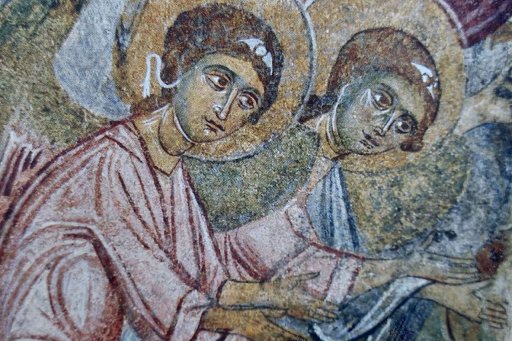 Détail d’une peinture murale du parekklesion de l’église Saint-Nicolas à Demre, cité dans Çoraǧan, N. et Sheridan, M.D. (2023)