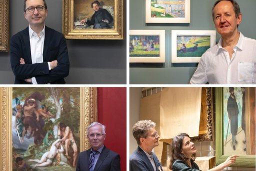 Progessors William Marx, Pierre-Michel Menger, Thomas Römer and Antoine Compagnon