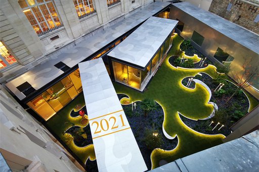 Carte de voeux du Collège de France 2021 (Institut des civilisations)