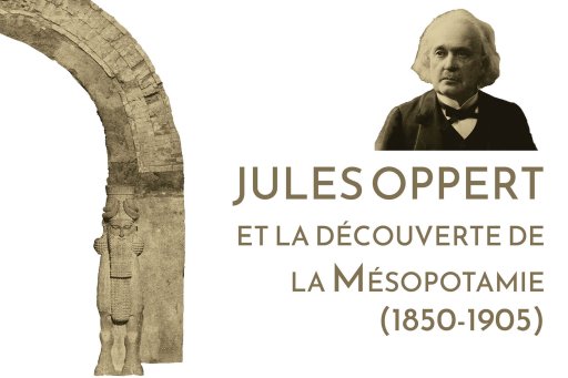 Portrait de Jules Oppert par Jacques Pilartz vers 1897 et fouilles de Khorsabad vers 1852, calotype Gabriel Tranchand
