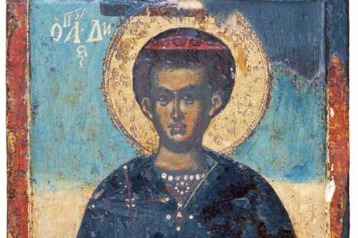 Saint Démétrius (XVe-XVIe s.) - Icône grecque peinte sur bois