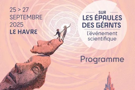 Visuel de présentation du festival du Havre "Sur les épaules des géants", édition 2025