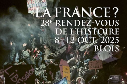 Visuel de présentation des Rendez-vous de l'histoire 2025 à Blois